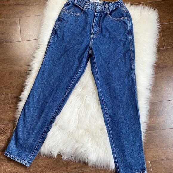 Vintage 90s Gloria Vanderbilt High Waisted Tapered Leg Denim Mom Jeans 25’’ - Picture 2 of 4